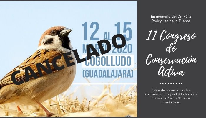 Cancelado el Congreso bianual de Conservación Activa de Cogolludo